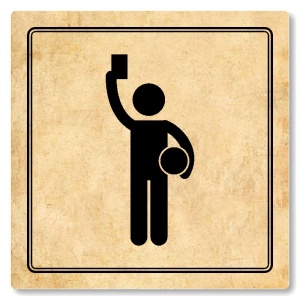 Rozhodčí, 80x80mm, pergamen, Utah